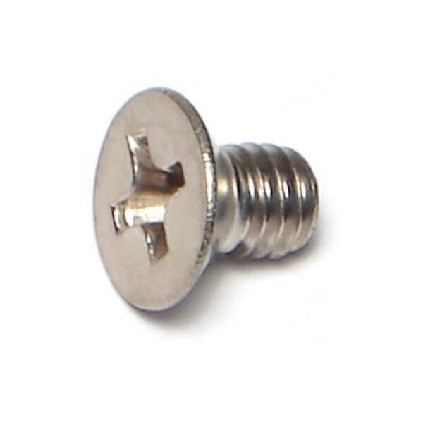 Midwest Fastener M4-0.70 x 6 mm Phillips Flat Machine Screw, Plain A2 Stainless Steel, 35 PK 38041 - main